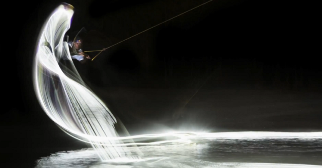 Light Painting with a Wakeboard Light Painting with a Wakeboard Light Painting with a Wakeboard