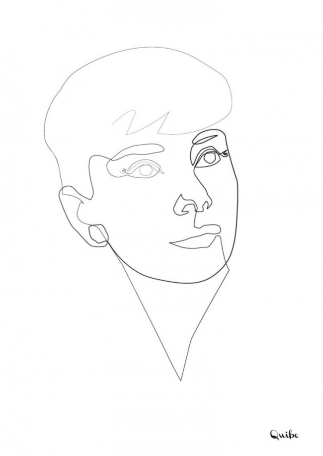 SimpleYetImpressiveOneLineDrawingbyQuibe14 650x918 Simple Yet Impressive One Line Illustrations by Quibe