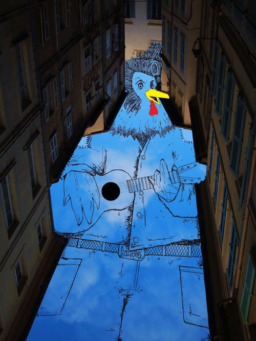 Sky Art: Thomas Lamadieu Illustrates in the Sky Between Buildings Sky Art. Thomas Lamadieu 1 Sky Art: Thomas Lamadieu Illustrates in the Sky Between Buildings