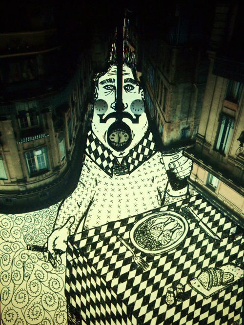 Sky Art: Thomas Lamadieu Illustrates in the Sky Between Buildings Sky Art. Thomas Lamadieu 2 Sky Art: Thomas Lamadieu Illustrates in the Sky Between Buildings