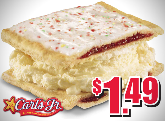 Limited Edition Pop Tart Ice Cream Sandwiches from Carls Jr. Tart Limited Edition Pop Tart Ice Cream Sandwiches from Carls Jr.