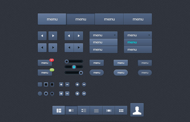 Free Web Elements psd download UI Kit Free Web Elements psd download