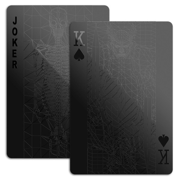 black playing cards 111 Black Playing Cards by Balance Wu Design