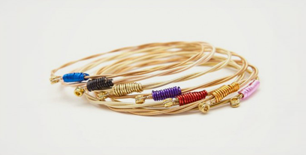 Bracelets Made of Guitar Strings bracelets made of guitar strings 5 Bracelets Made of Guitar Strings