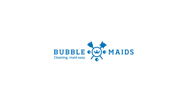 Bubble Maids logo design, by Utopia bubble maids london cleaning company logo design by Utopia branding agency Bubble Maids logo design, by Utopia