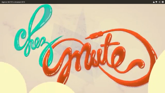Agence MUTEs showreel 2013 capture video ree mute agence creative Agence MUTEs showreel 2013