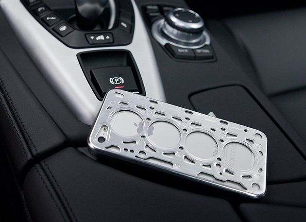 Rugged iPhone Case Shaped Like A V8 Gasket case Rugged iPhone Case Shaped Like A V8 Gasket