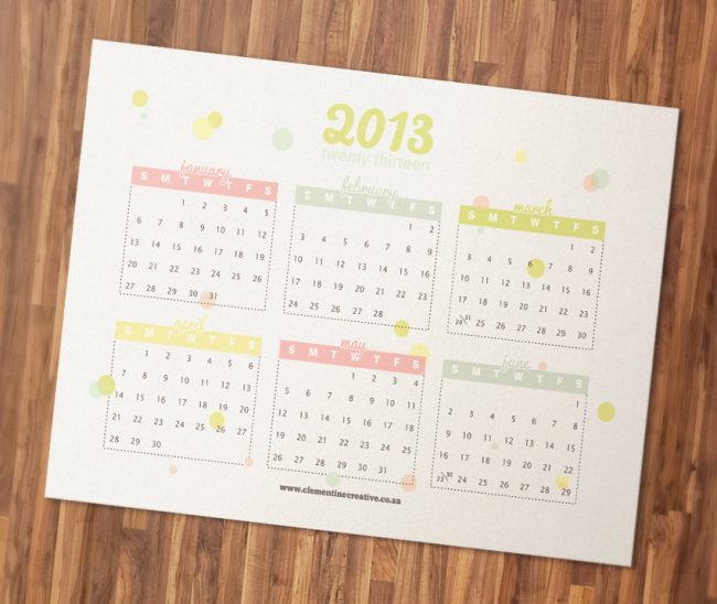 Free Printable 2013 Calendar free printable 2013 calendar 650x548 Free Printable 2013 Calendar