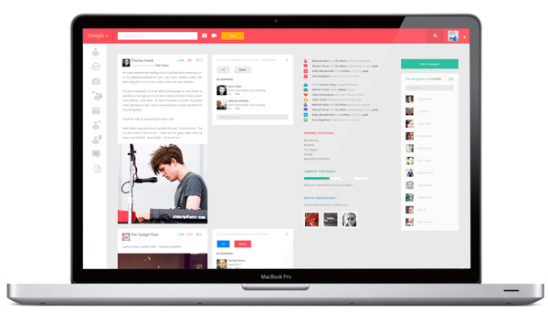 Google+ Redesigned Concept google plus02 Google+ Redesigned Concept