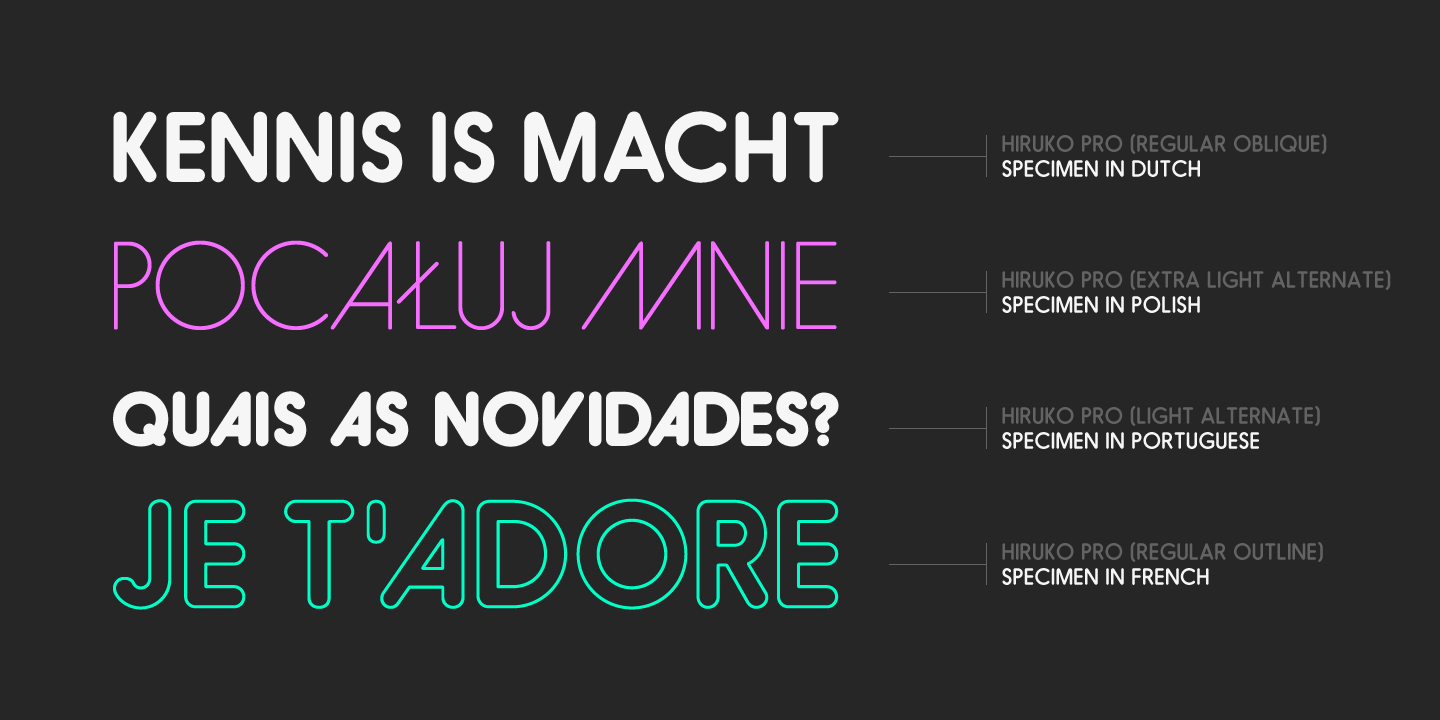 Free Hiruko Pro Font hiruko pro 07 Free Hiruko Pro Font