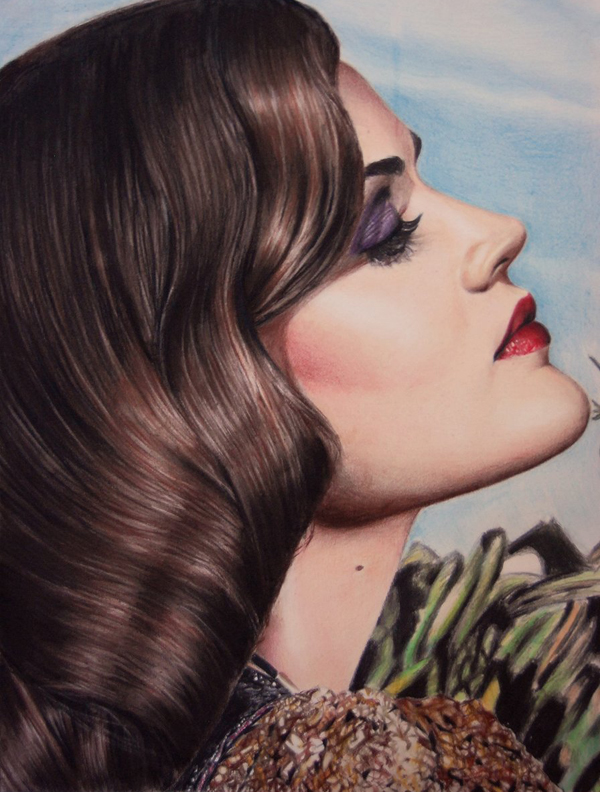 Colour Pencil Drawings by Valentina Zou lucy by valontine Colour Pencil Drawings by Valentina Zou
