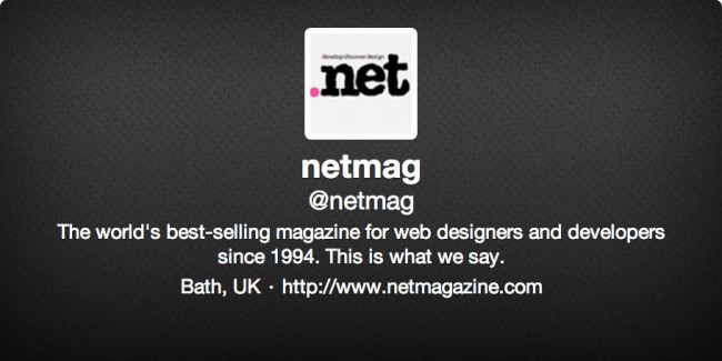 30 Must Follow Twitter Accounts for Web Designers netmag 650x325 30 Must Follow Twitter Accounts for Web Designers