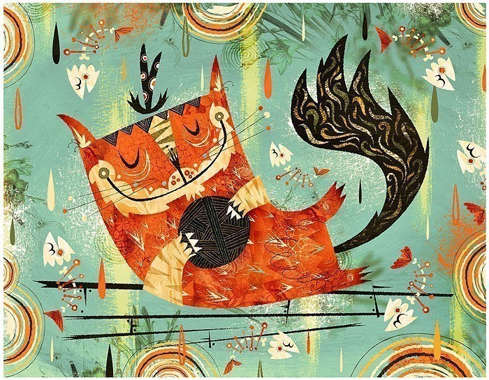 play time1 Texture and Pattern Rich Illustrations by Alberto Cerriteño