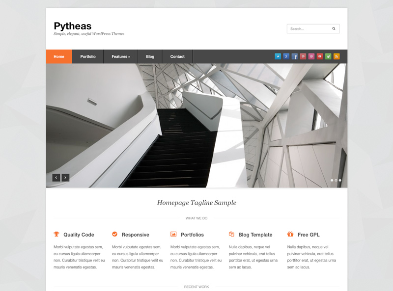 Top 5 free responsive WordPress themes of 2013...so far pytheas free responsive wordpress theme Top 5 free responsive WordPress themes of 2013...so far