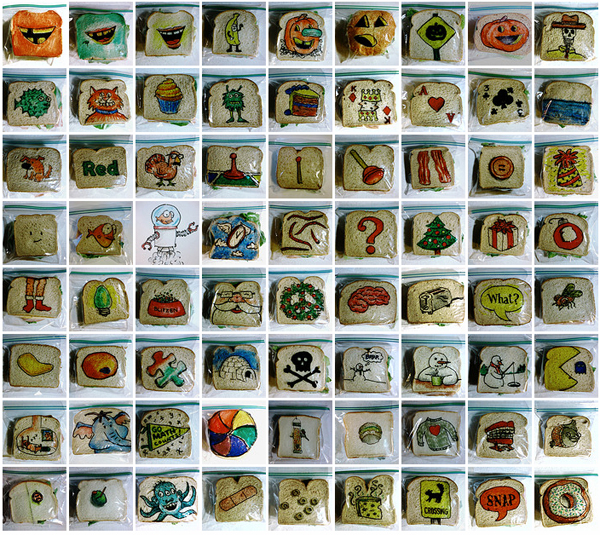 Dad Draws on Children’s Sandwich Bags Every Day for 5 Years sandwich bag drawings 2 Dad Draws on Children’s Sandwich Bags Every Day for 5 Years