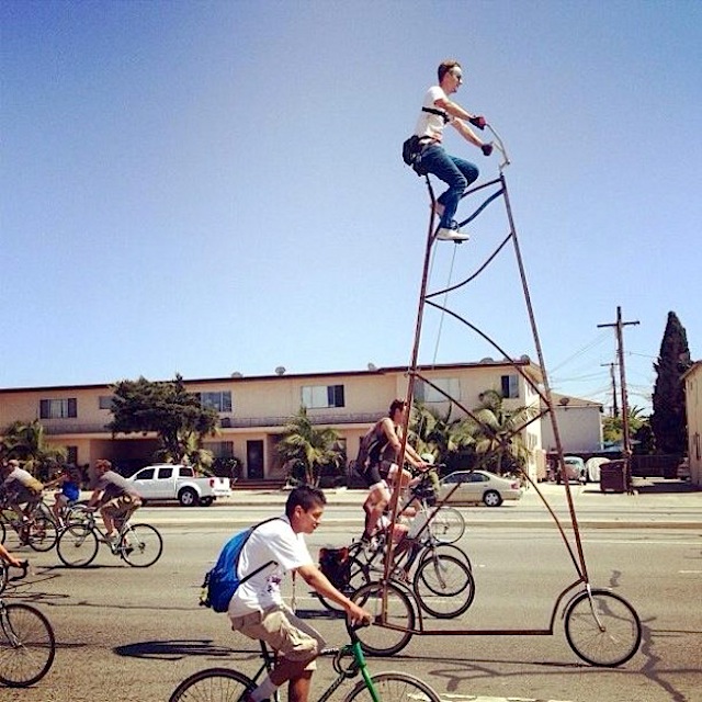 stoopid tall bike 01 STOOPIDTALL – a 14.5ft tall Bicycle