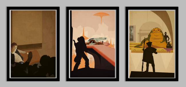 Star Wars Han Solo Poster Set swnewtrio2 650x306 Star Wars Han Solo Poster Set