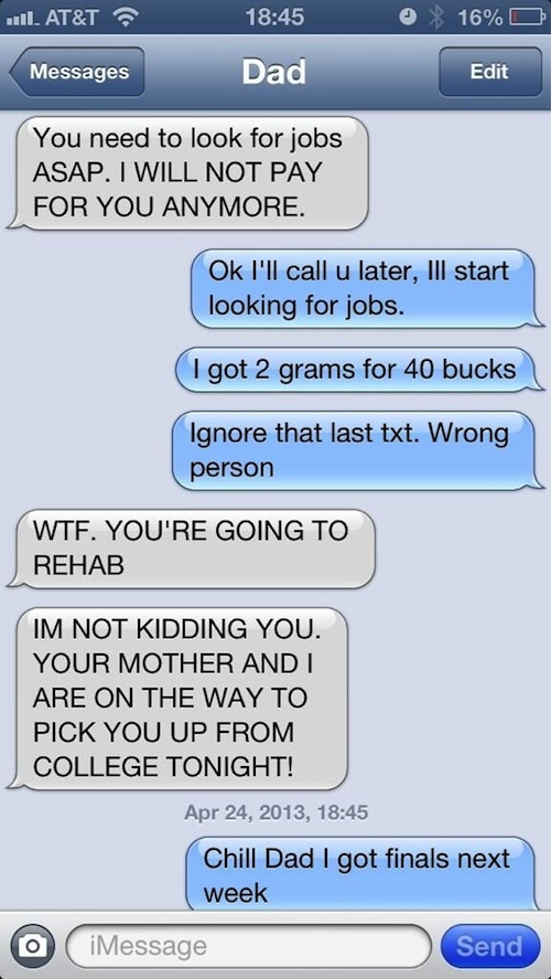 Got 2 Grams For $40 – Text Message To Parents Prank two grams for 40 01 Got 2 Grams For $40 – Text Message To Parents Prank