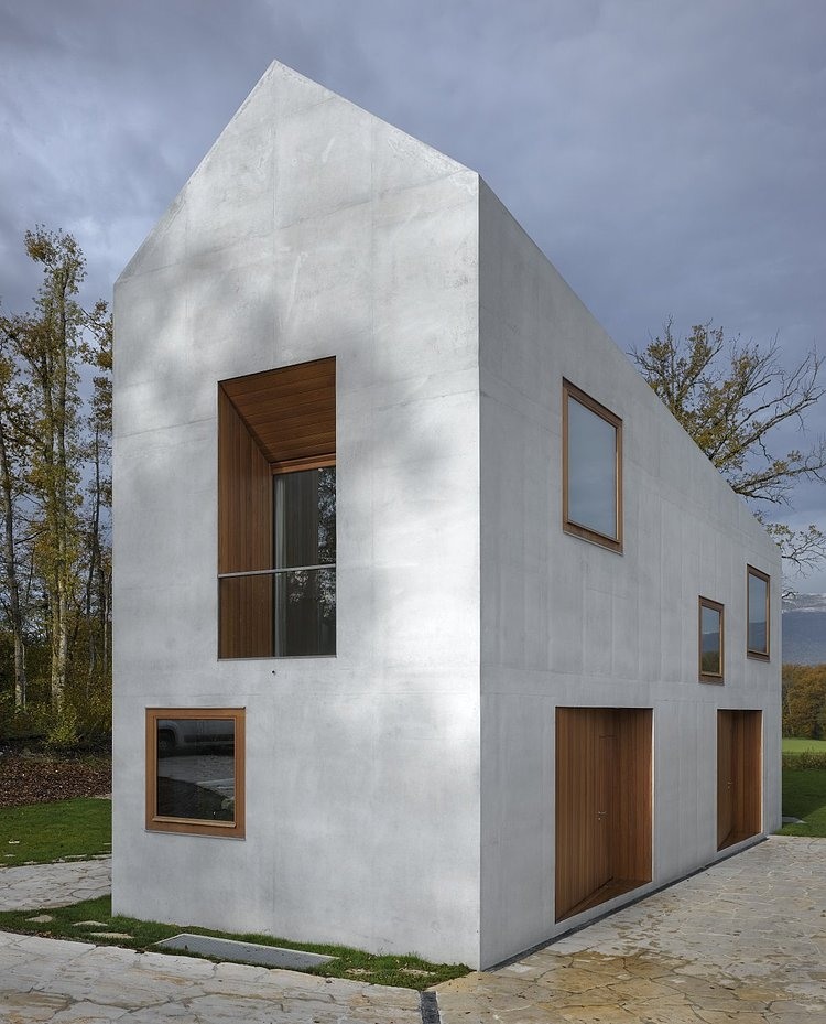 Two in one House by Clavienrossier Architectes 002 house clavienrossier architectes Two in one House by Clavienrossier Architectes