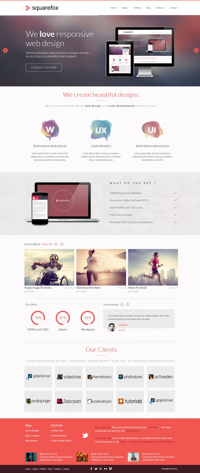 02 Homepage 1 650x1532 Squarefox   Unique Multipurpose Responsive Website @AVAThemes