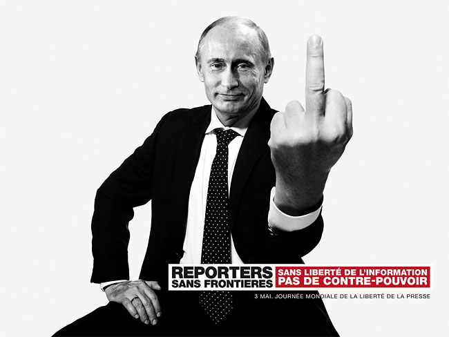 “Reporters Without Borders” Give Dictators the Finger 135 “Reporters Without Borders” Give Dictators the Finger