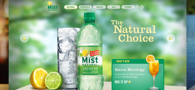 Exploration in Beverage related Website Designs 151OU 650x301 Exploration in Beverage related Website Designs