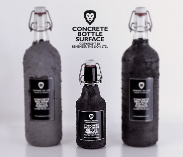 Concrete bottle surface by Remember The Lion 1o23 Concrete bottle surface by Remember The Lion