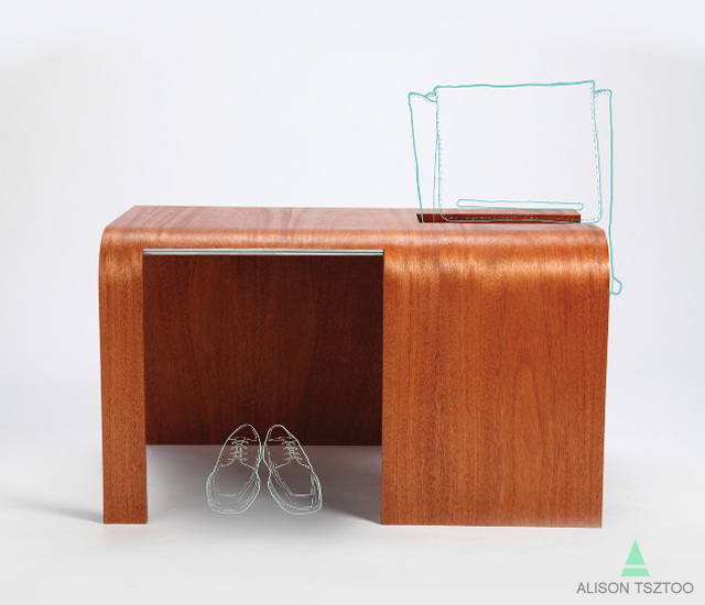 Silver Lining bench by Alison Tsztoo 1o53 Silver Lining bench by Alison Tsztoo
