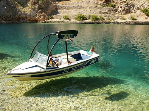 270 BOATS ON CRYSTAL CLEAR WATER