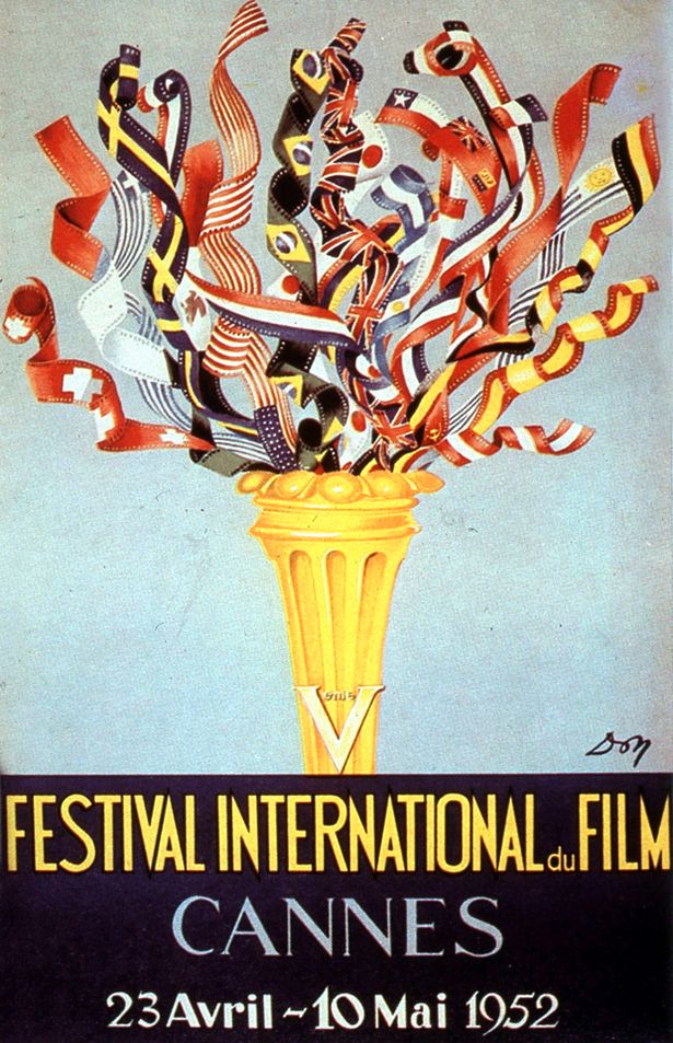 Interesting Vintage Cannes Film Festival Posters 5th+International+Film+Festival+in+Cannes+in+1952 Interesting Vintage Cannes Film Festival Posters