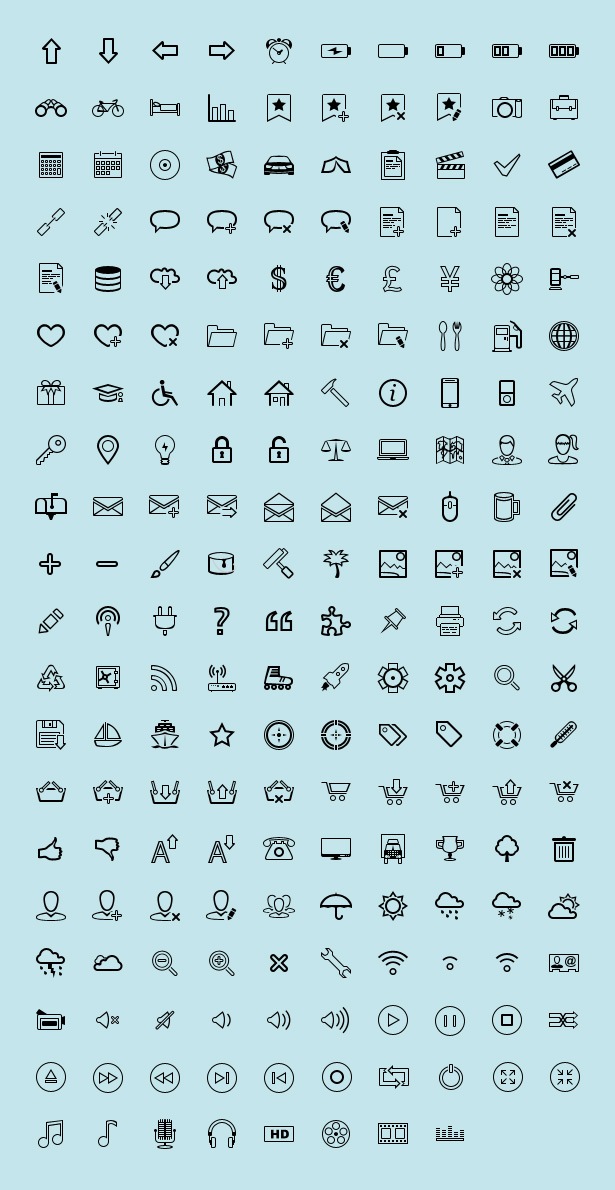843 Collection Of Free Outline Icons