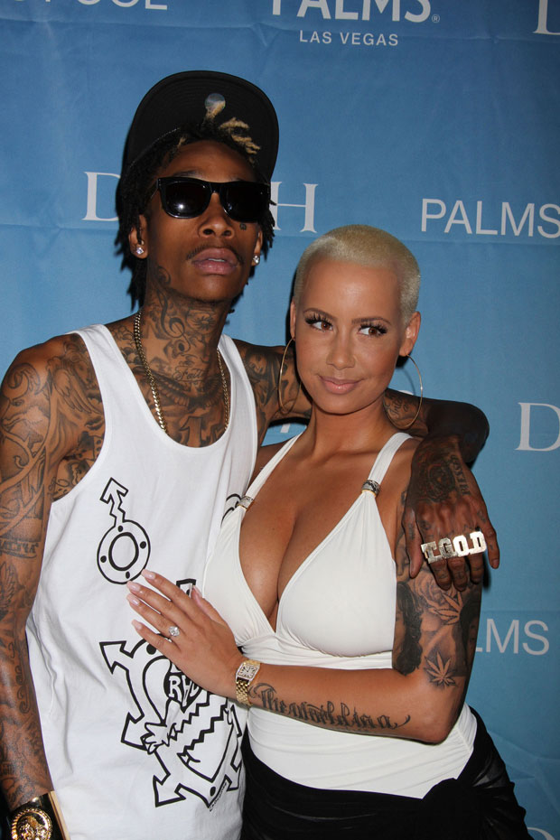 Amber and Wiz Amber Rose Shows Off Her Post Baby Body in Swimsuit in Vegas
