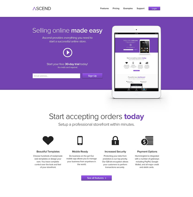 MeteorApp – Free PSD Landing Page Template Ascend des MeteorApp – Free PSD Landing Page Template