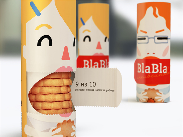 Bla bla сookies Cool packaging design 2 New Collection of Biscuits & Cookies Packaging For Inspiration