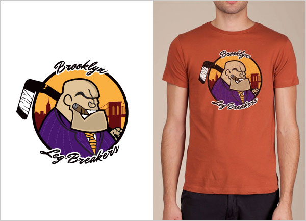 Sports Logo T Shirts You Would Love To Buy Brooklyn Leg Breakers logo t shirts Sports Logo T Shirts You Would Love To Buy