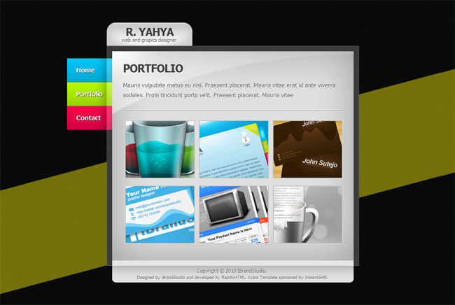 Clean vCard: Free High Quality HTML vCard Template Clean vCard Des Clean vCard: Free High Quality HTML vCard Template