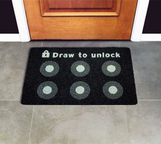 Draw to Unlock Doormat Draw to unlock doormat Draw to Unlock Doormat