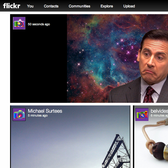 The avatars for the New Flickr FlickrHomepage The avatars for the New Flickr