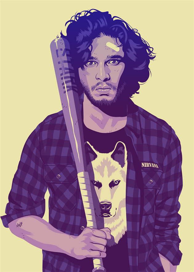 Grunge Grunge Era Game of Thrones Characters by Mike Wrobel
