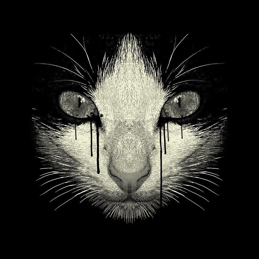 Inked Cat design by Moncheng Inked Cat t shirt design cat Inked Cat design by Moncheng