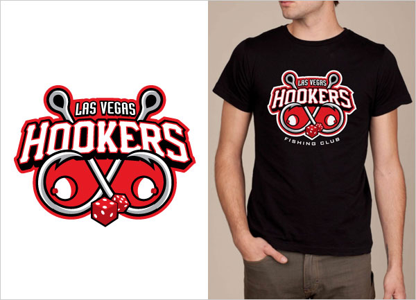 Sports Logo T Shirts You Would Love To Buy Las Vegas Hookers Fishing Club logo t shirt Sports Logo T Shirts You Would Love To Buy