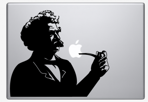 Mark Twain  05967.1366301766.480.4801 The 8 Most Creative Macbook Decals 