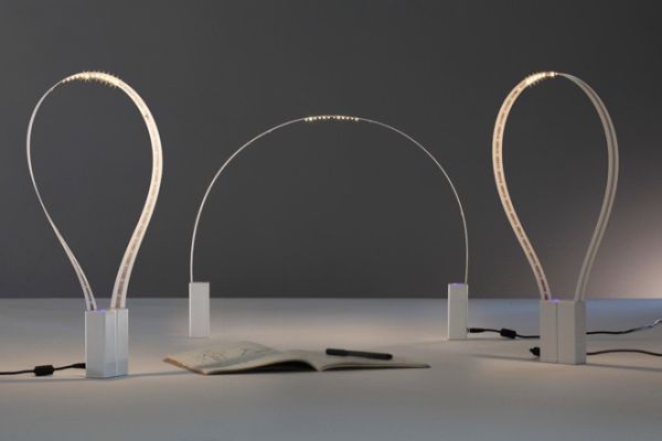 Martinelli Luce’s Fluida LED lamp has flexible features Martinelli Luces Fluida LED lamp Martinelli Luce’s Fluida LED lamp has flexible features