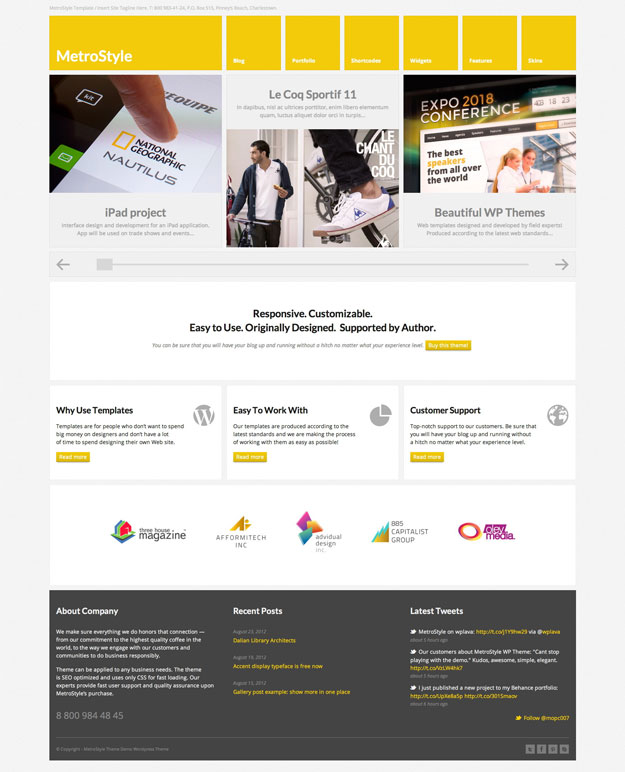 5 Responsive WordPress Themes inspired by Windows Metro MetroStyle Theme 5 Responsive WordPress Themes inspired by Windows Metro