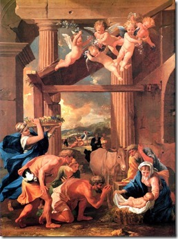 POUSSIN Nicolas The Adoration of the Shepherds thumb HD collection of classical paintings from European artists Part 2