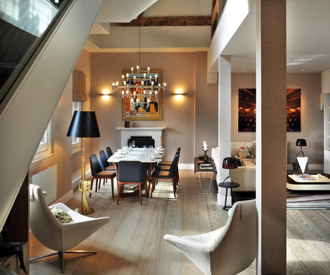 Pancras Apartment Thomas Griem 04 St Pancras Penthouse Apartment by TG Studio