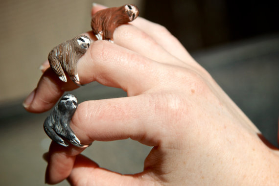 Sloth Rings 3 Sloth rings