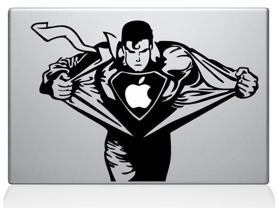 Superman Macbook Decal Sticker  36703.1350525813.1280.12801 The 8 Most Creative Macbook Decals 