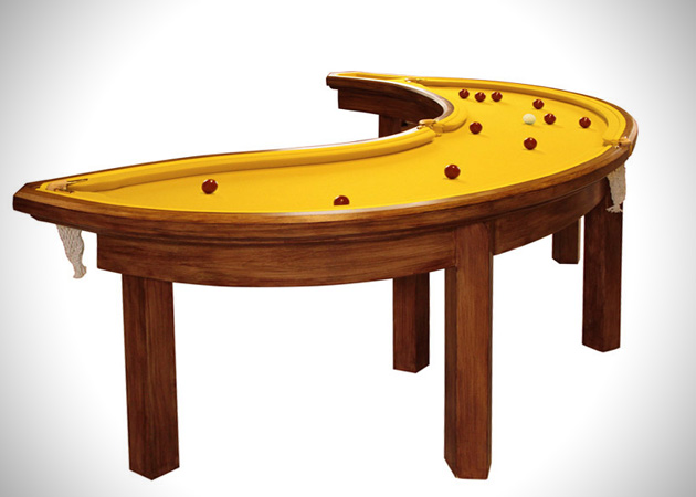 Pool Table Shaped Like Giant Banana Table Pool Table Shaped Like Giant Banana