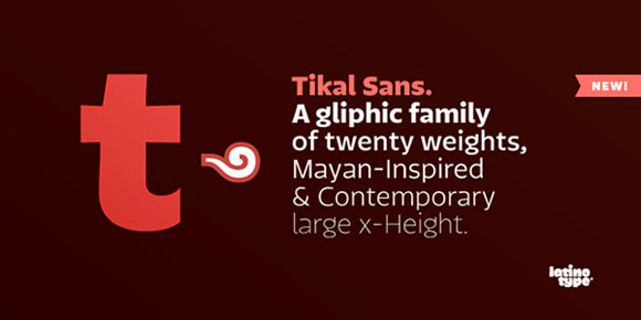 Tikal Sans Ten incredible free font
